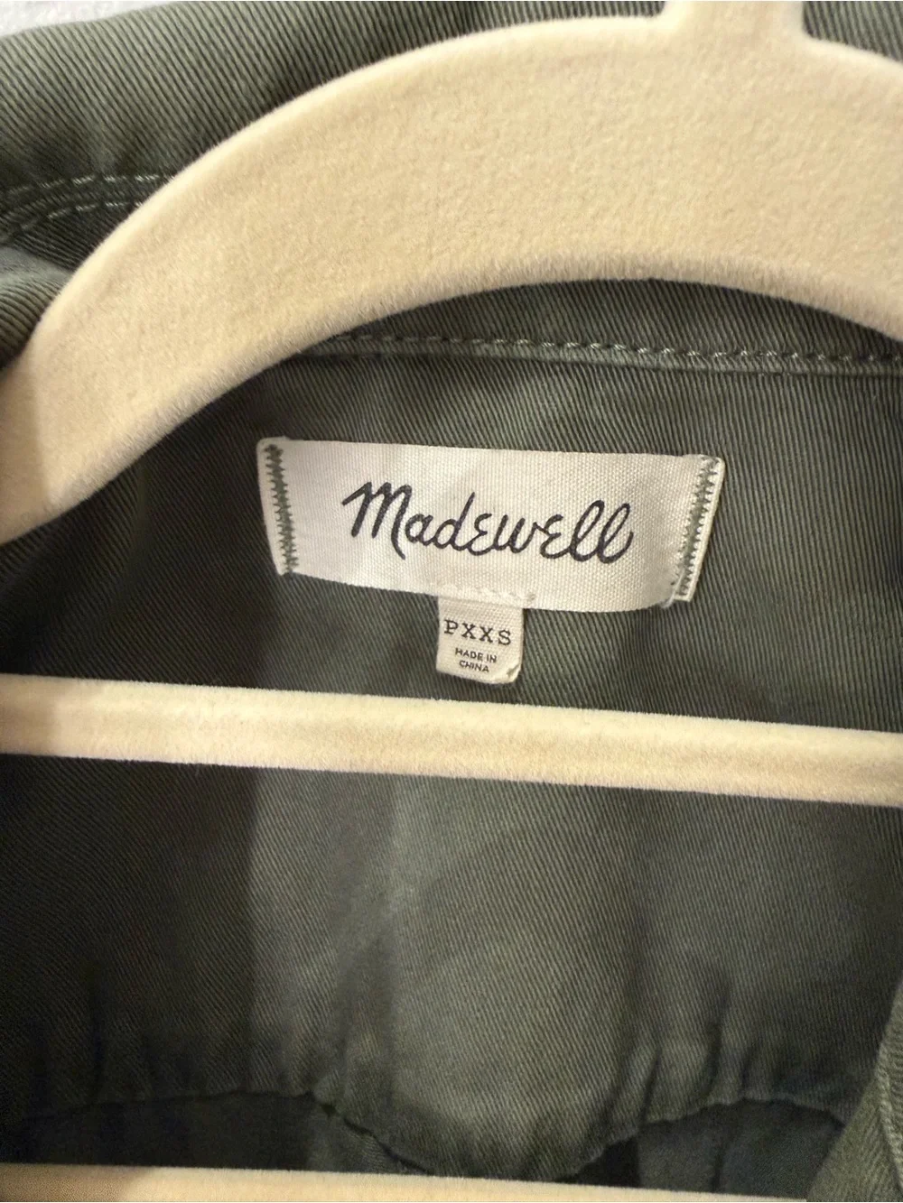 Madewell Olive Green Utility Belted Jumpsuit